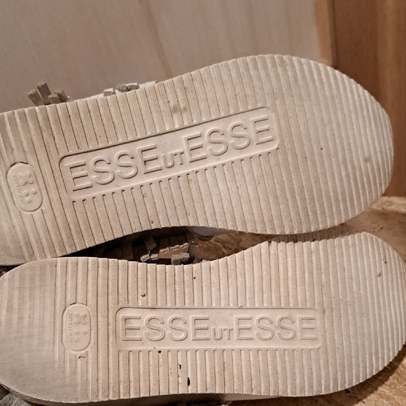 Esse ut Esse White Leather Fringe Sneakers EU 40 US 10 - Picture 13 of 14